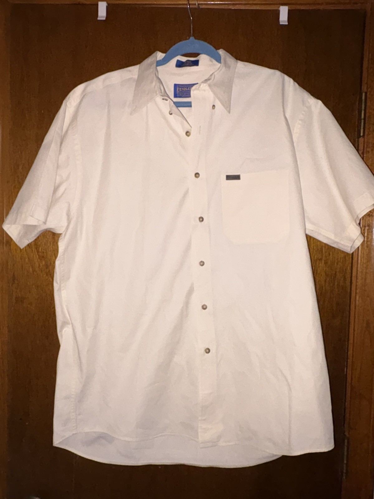 Pendleton Men's L Fitted Solid Color  Short Sleev… - image 2