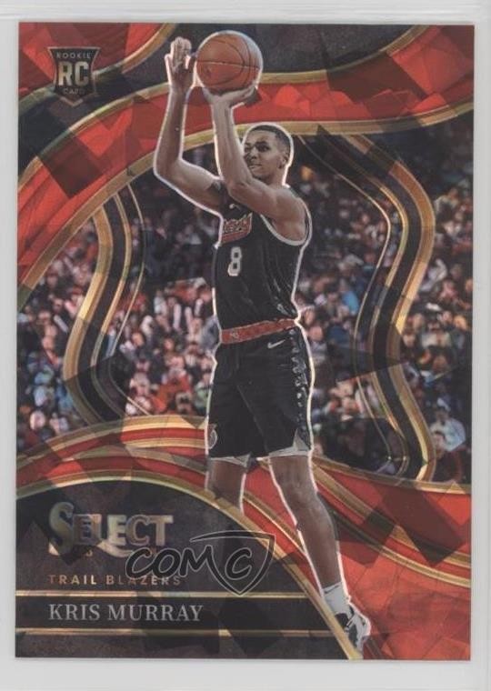 2023-24 Panini Select Courtside Red Cracked Ice Prizm Kris Murray Rookie RC hn8