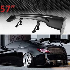 For Hyundai Genesis Coupe 57" GT Rear+Trunk Spoiler Wing Carbon-Fiber Look