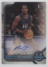 2021 Bowman U Chrome Prospect Silver Wave Refractor /199 Nate Johnson Auto 07rd