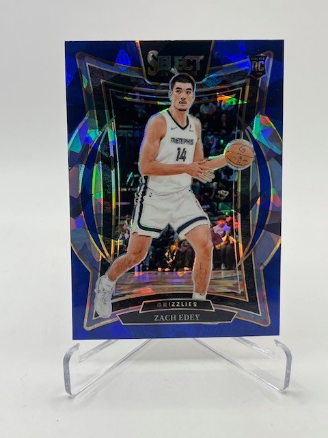 2024-25 SELECT ZACH EDEY RC #98 BLUE ICE PRIZM SP