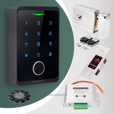 HOMSECUR IP66 APP WIFI Fingerprint Access Control Set Electric Lock with keys