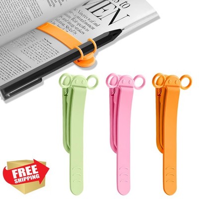 3pcs Automatic Bookmarks for Reading, Cute Page Holder Clip Gift
