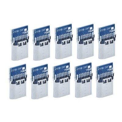 10x USB-C 14 Pin Female Connector 2A 5V für Power Bank Bluetooth Headset Handy