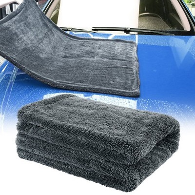 Super Absorbent  Microfiber Car Drying Towel Twisted Loop 24'' x 36'' 1500GSM