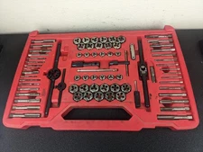 #bl218 SNAP-ON 76 TAP &DIE SET TDTDM500A 4-40 NC - 1/2-20 NF 3MM-.5 TO 12MM-1.75