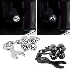 4pz Tappi Aria Ruota per Mazda 2 3 6 323 626 RX8 RX7 CX3 Auto Antipolvere Stelo Copri