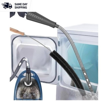 Flexible Dryer Vent Cleaning Kit: Lint Brush & Vacuum Attachment Included