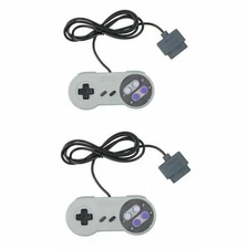 2 New Super Nintendo SNES System Console Replacement  Controller 6FT for SNS-005