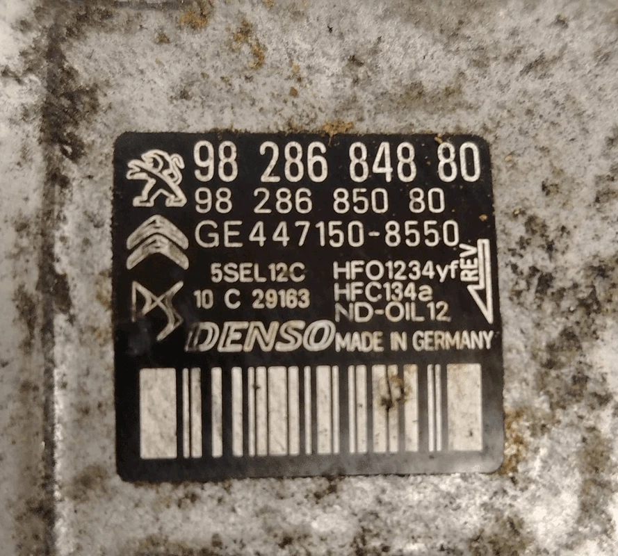 9828684880 Compressore a/c OPEL CORSA (P2JO) 1.2 aut. (96Kw) Ber 5p/b/1199cc - Immagine 4 di 4