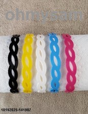 CLOSEOUT 1 1 1 1 1 NEW SOLID COLOR PLASTIC HARD HEADBAND /COMB /LACE BRAID 5/8"