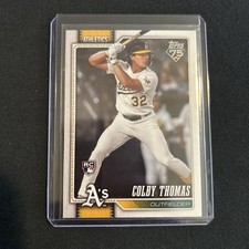 Topps 2026 series 1 Colby Thomas Rookie Oakland Athletics #213 Baseball Card