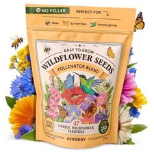 Wildflowers for Pollinators Seed Mix - Bulk Wildflower Seeds - 40,000+ 2 oz 189.76 per gallon