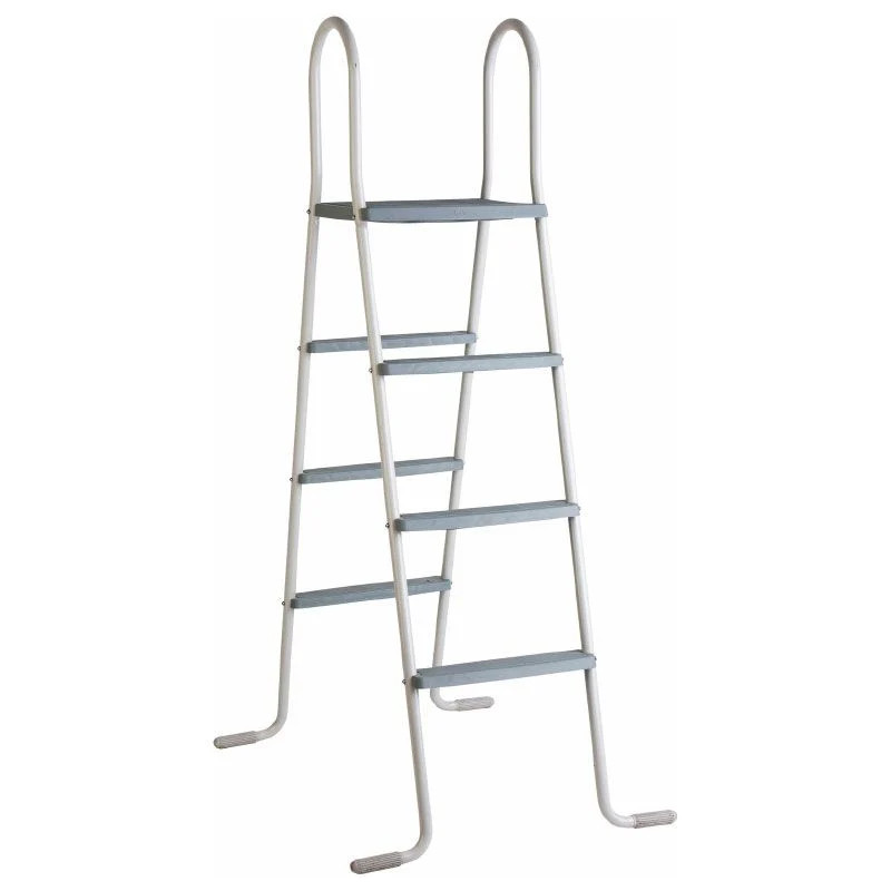 Escalera con plataforma para piscinas elevadas 120-132 cm