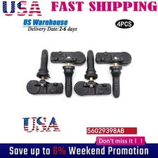 4xNEW For Mopar Tire Pressure Sensor TPMS Dodge Chrysler Jeep RAM  56029398AB