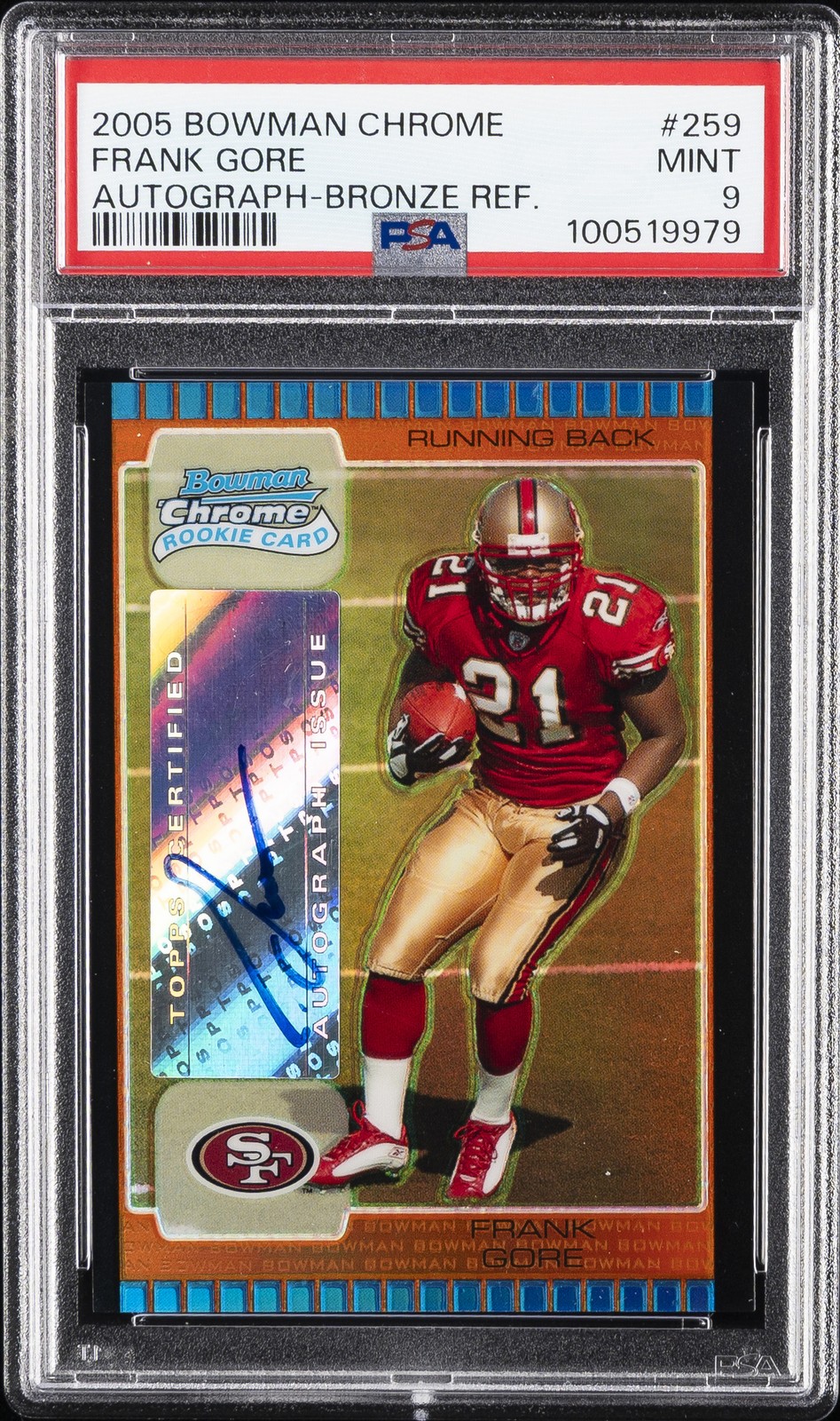 Frank Gore Bowman Chrome #259 Autograph-Bronze Ref.