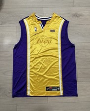 Lakers Team Issued Size 2XL 1999-2000 Nike Pro Cut Jersey Warmup Sleeveless Shir