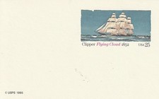 ETATS UNIS ENTIER POSTAL NEUF CLIPPER FLYING CLOUD 1985 BON ETAT