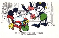 REPRODUCTION VINTAGE-Style POSTCARD Mickey Barber 1931  BRAND NEW