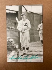 Freddie Lindstrom  Autographed Rowe Postcard Beckett Precertified HOF*