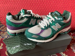 Image of Size 9 - New Balance Up There x 2002R Backyard Legends - green/purple