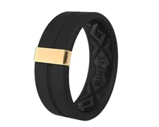RINFIT Silicone Ring for Men. SteelLine Collection. Comfortable Wedding Band