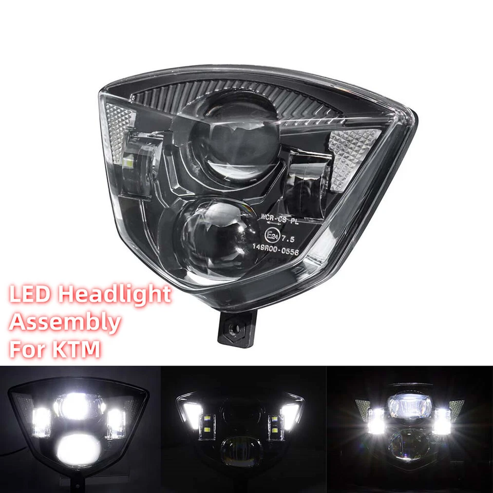 For KTM 125 200 250 300 400 450 525 EXC EXCF 2005-2007 LED Headlights with DRL - Image 4 of 4