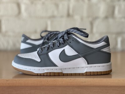 Nike Dunk Low GS Smoke Grey 3M Gray White Gum FV0374 100 Sz 4Y