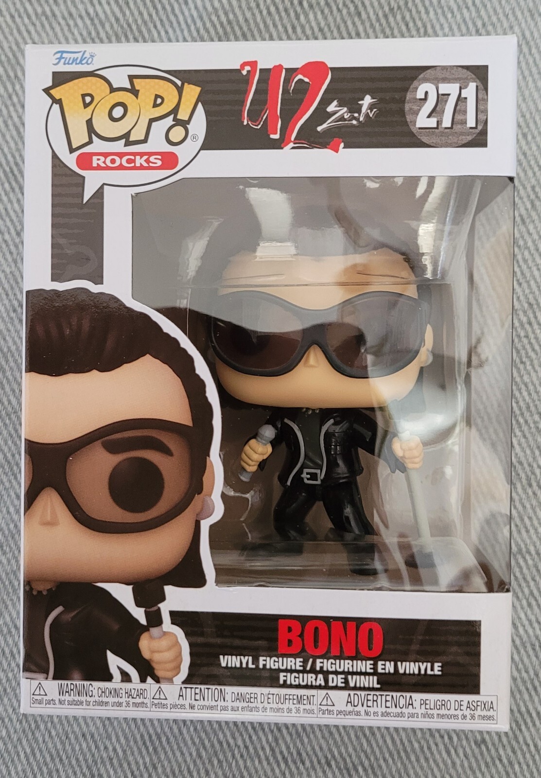 U2 Bono #271 Funko Pop Vinyl Rock New