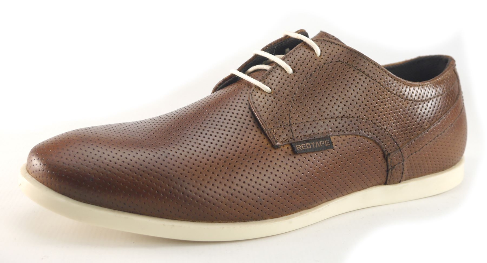 Mens Casual Formal Leather White Sole 