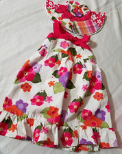 Gymboree Surf Adventure 18-24 Month Floral Dress 12-24 Hat NWT