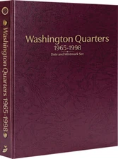 Washington Quarters: 1965-1998 Date & Mintmark Set - Whitman Prestige™ Album