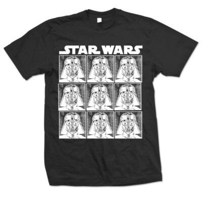 Offizielles Star Wars - Darth Vader Repeat Design Motiv T-Shirt