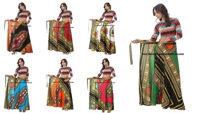 dashiki wrap skirt