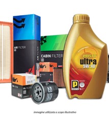Kit Tagliando Filtri Champion e 4L Olio Peugeot 308 SW 1.6 HDi 07- 80KW 109CV