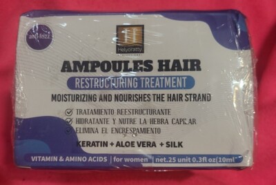 Ampoules hair restructuring treatment Anti-Frizz 25- 0.3oz each new (G)