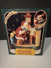 Coca Cola Santa Claus Mechanical Coin Bank 1995 Christmas 9" Tall COA