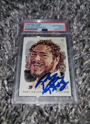 RARE! Post Malone Signed 2019 Topps Allen & Ginter Card with 