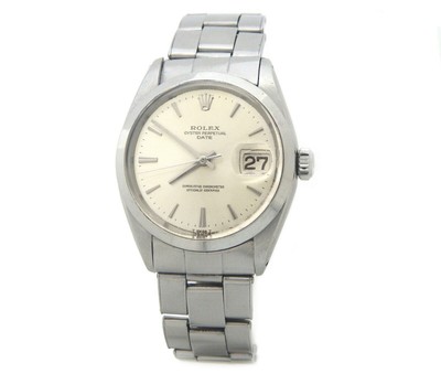 Mens Rolex Vintage Date 1500 Stainless Steel Watch Oyster Rivet Band Silver  Dial | eBay