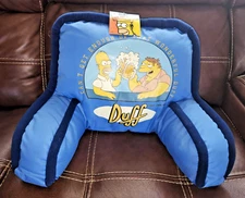 MAKE OFFER Simpsons Duff Beer Buddy Pillow Husband Homer Barney Idea Nuova 2005