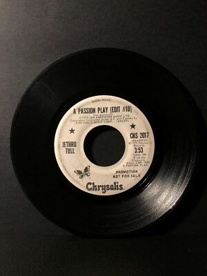 1973 Jethro Tull A PASSION PLAY (45RPM 7” Single) Chrysalis (J217