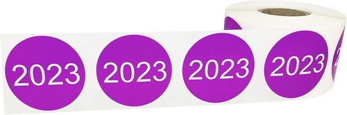 Circle Year Stickers | 1.5" Inches Round - 500 Pack | Pick A Year - Picture 7 of 20