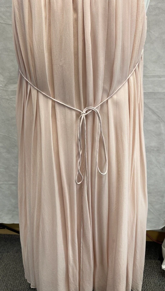 Maxi Vestido Para Mujer Tibi Seda Griego Melocotón Talla 6 Foto 2 de 4