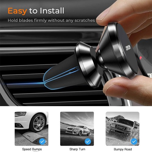 Air Vent Car Phone Holder Mount Magnetic Mobile Metal Plate Universal Lot - 第 2/19 張圖片