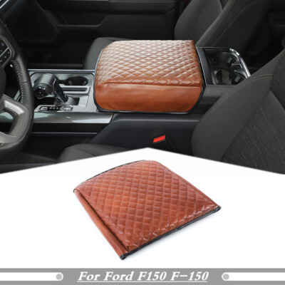 For Ford F-150 2004-2014 Center Console Cup Holder Armrest Cover Trim Pad Beige - Foto 4