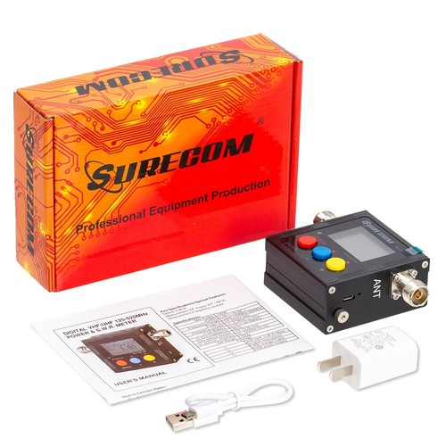 SURECOM SW-102 Meter 125-520 Mhz Digital VHF/UHF Power & SWR Meter SW102 Radio