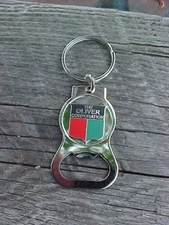 OLIVER TRACTOR CHROME CHROM METAL BOTTLE OPENER KEY RING NOS KUSTOM MADE