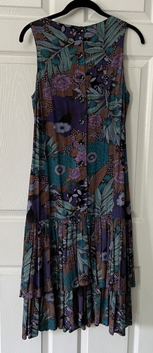 Vintage Jane Schaffhausen Belle France Cottagecore Floral Drop Waist Dress 10 - Picture 6 of 8