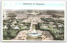 Vtg Postcard Panorama de Versailles Color France Fountains Grandes EauxPalace