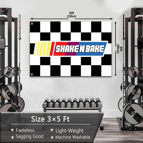 Shake N Bake Flag 3x5 Ft Talladega Nights Motivational Flag for College Dorm ... - Picture 2 of 7